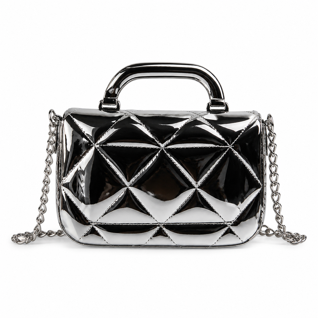 Chanel Quilted Leather Structured Chain Crossbody