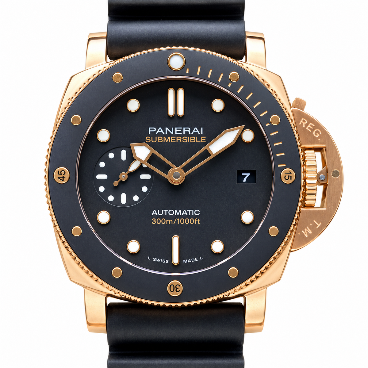 Panerai Luminor Automatic 44mm Men's Steel Watch Navy Blue Dial