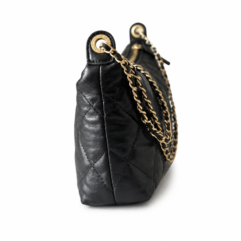 Chanel Aged Calfskin CC Hobo Bag
