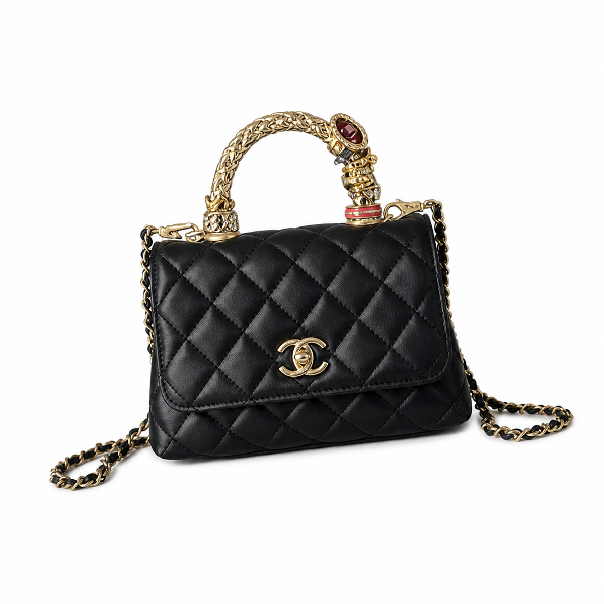 Chanel Jewel Handle Mini Flap Bag