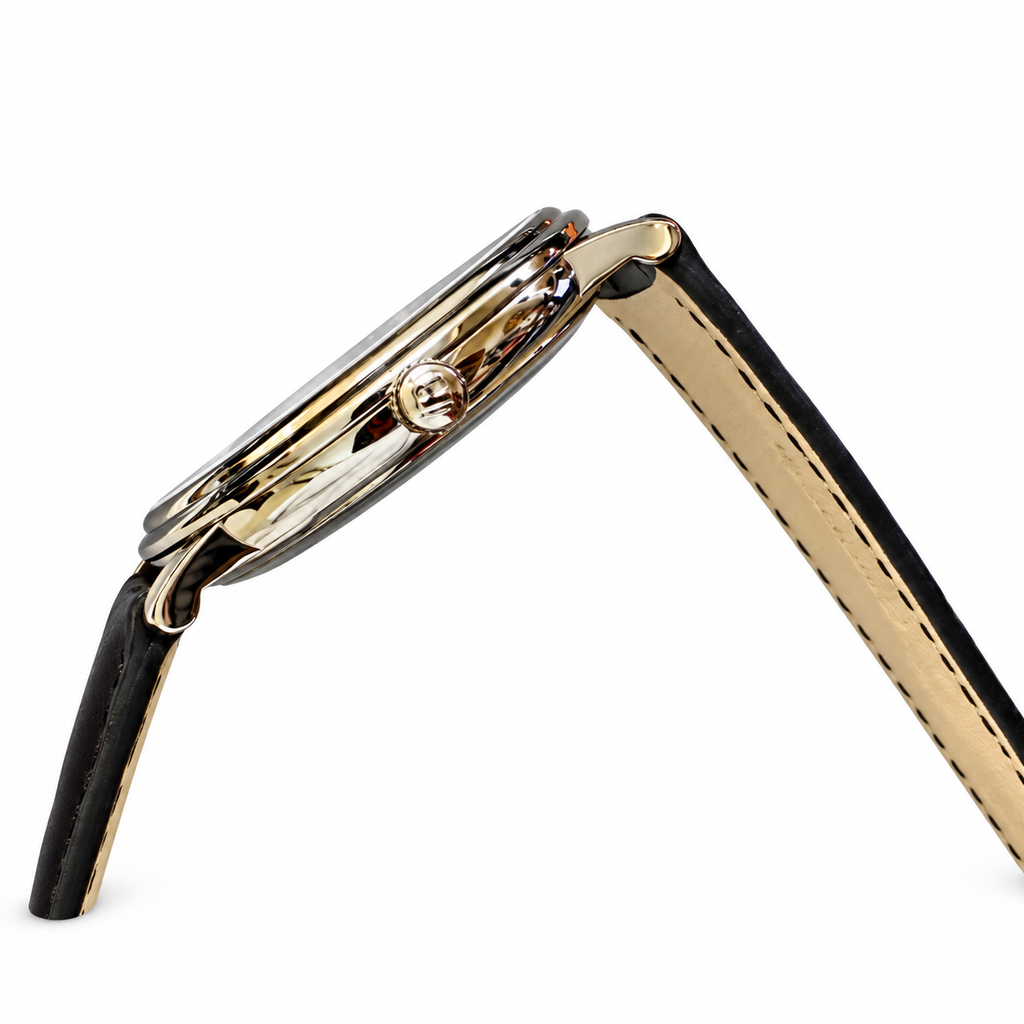 Blancpain Villeret Ultra-Slim Rose Gold Date Black Alligator Watch