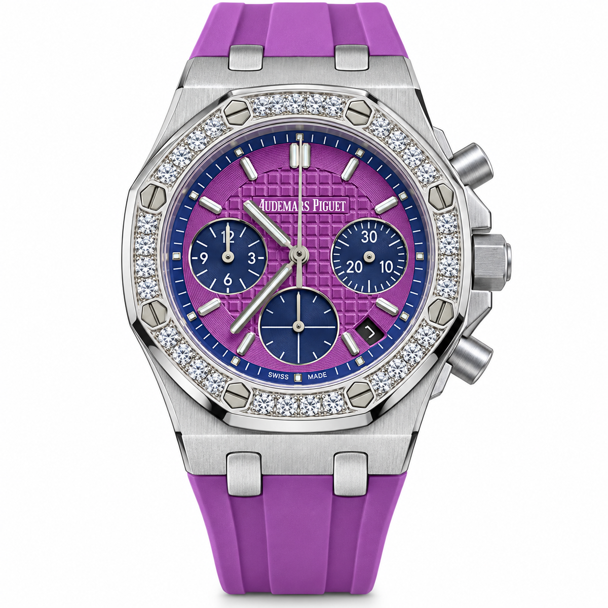 Audemars Piguet Royal Oak Offshore Ladies Chrono Purple Diamond