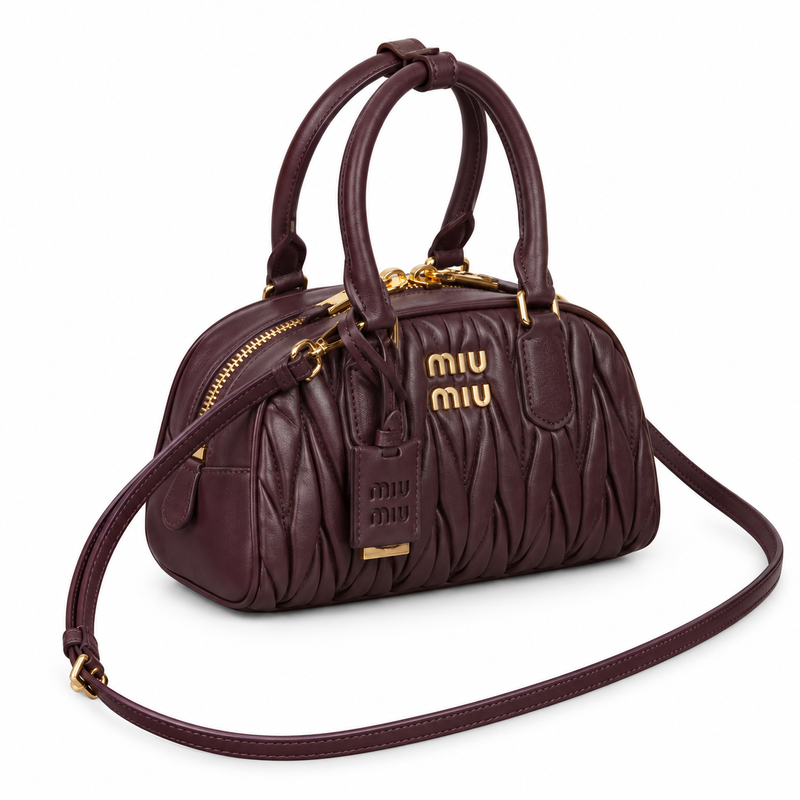Miu Miu Noir Top-Handle Crossbody Mini Bag