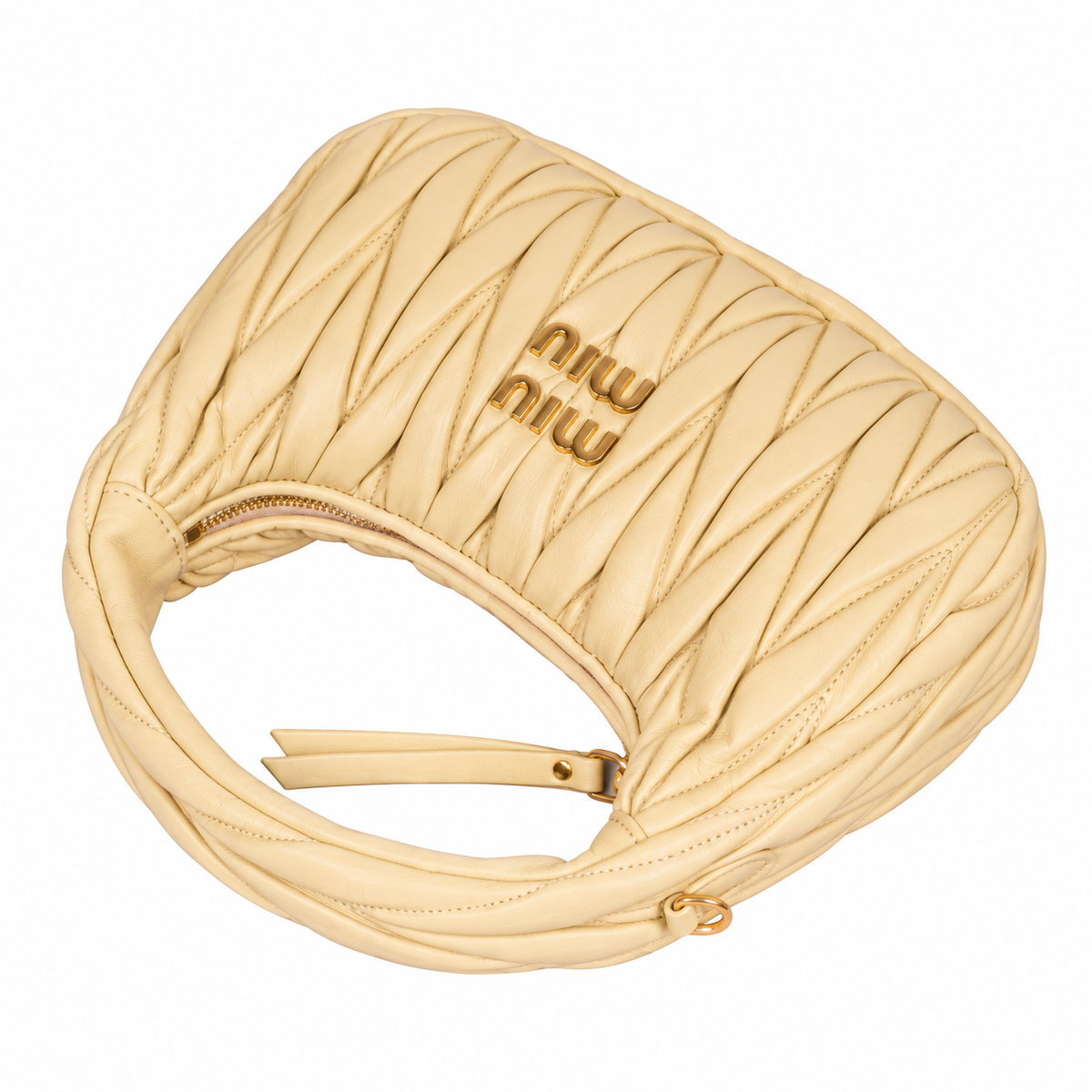 Miu Miu Matelassé Sculpted Leather Crossbody Bag