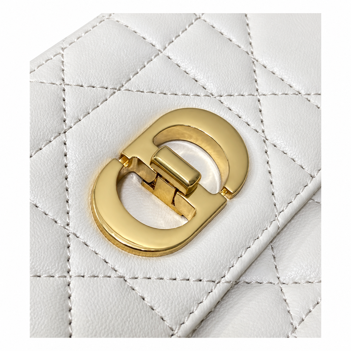 Dior Cannage Quilted Structured Mini Bag 17.3cm