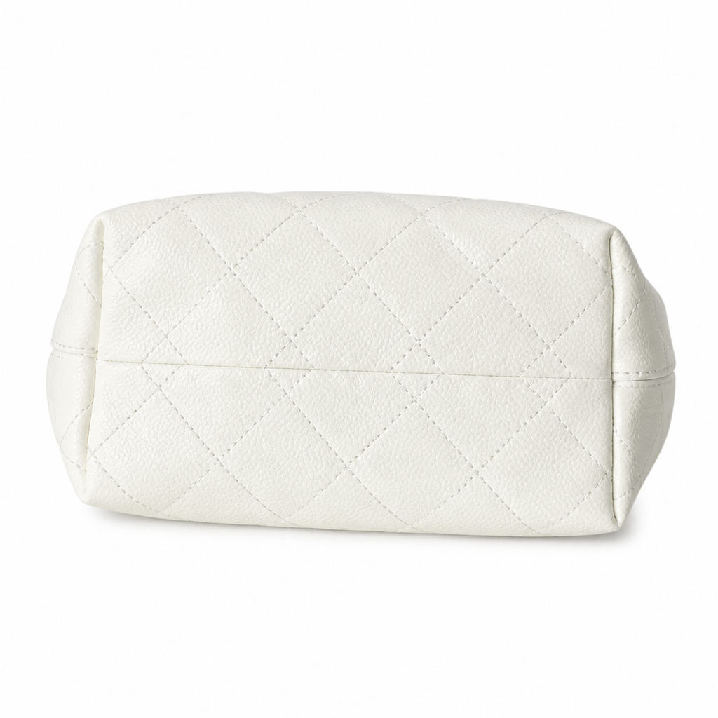 Chanel Quilted Leather Chain Crossbody Satchel Bag