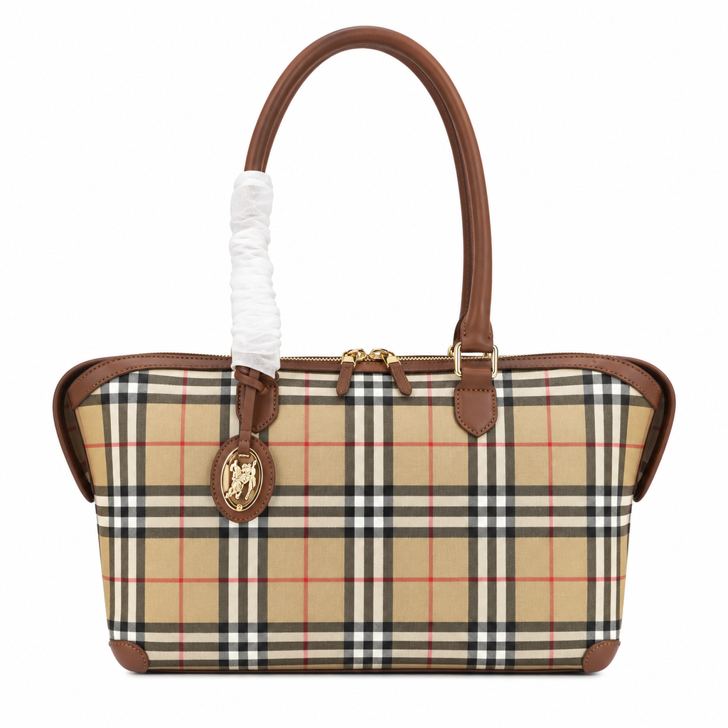 Burberry Heritage Check Shoulder Bag