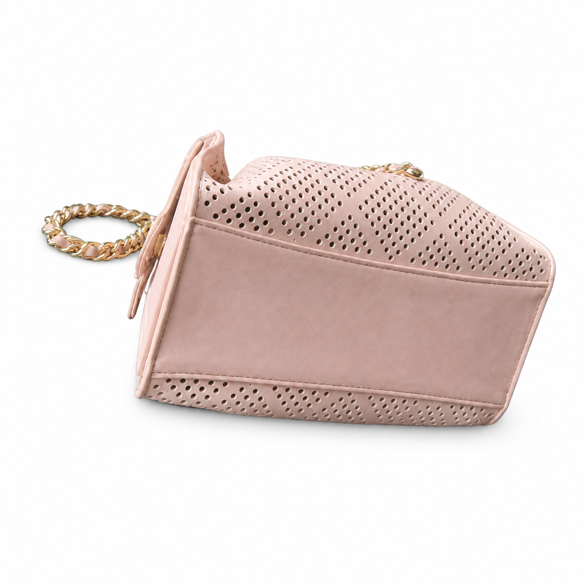 Chanel Quilted Leather Medium Cube Chain Crossbody