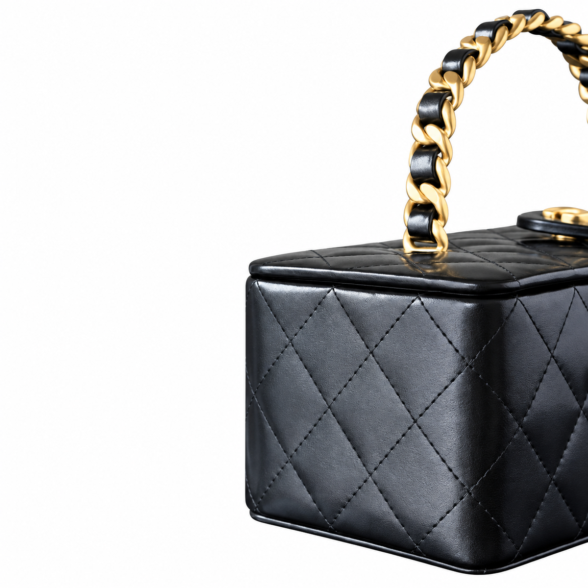 Chanel Quilted Lambskin Vanity Case