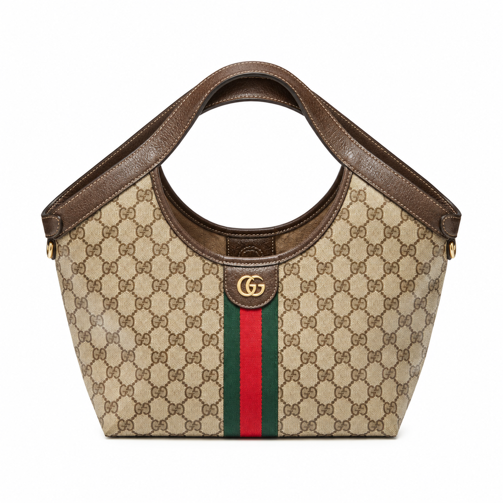 Gucci Ophidia GG Supreme Web Hobo Tote