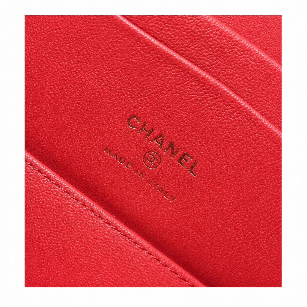 Chanel Colorblock Quilted Vanity Case