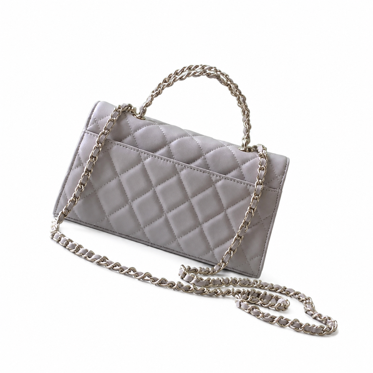 Chanel Quilted Leather Slim Baguette Crossbody Bag