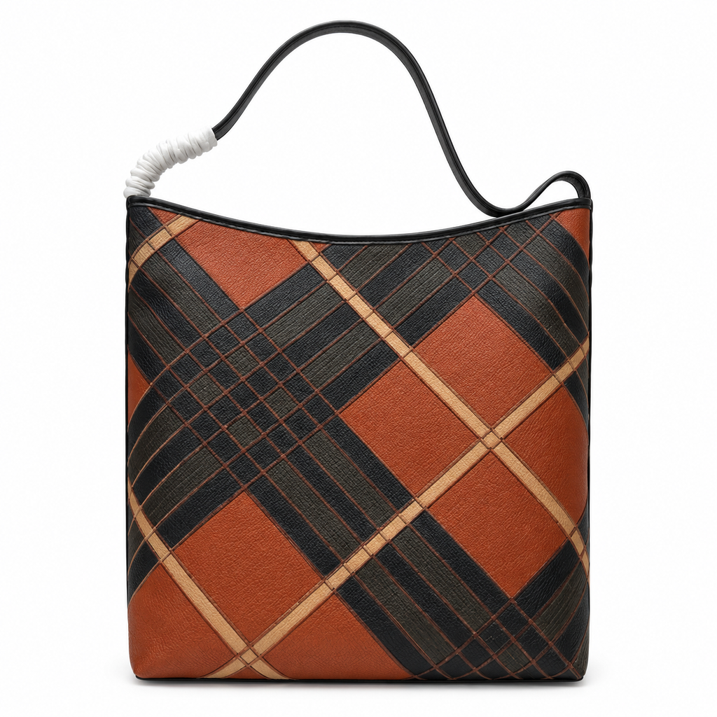 Burberry Amber Check Equestrian Shoulder Tote