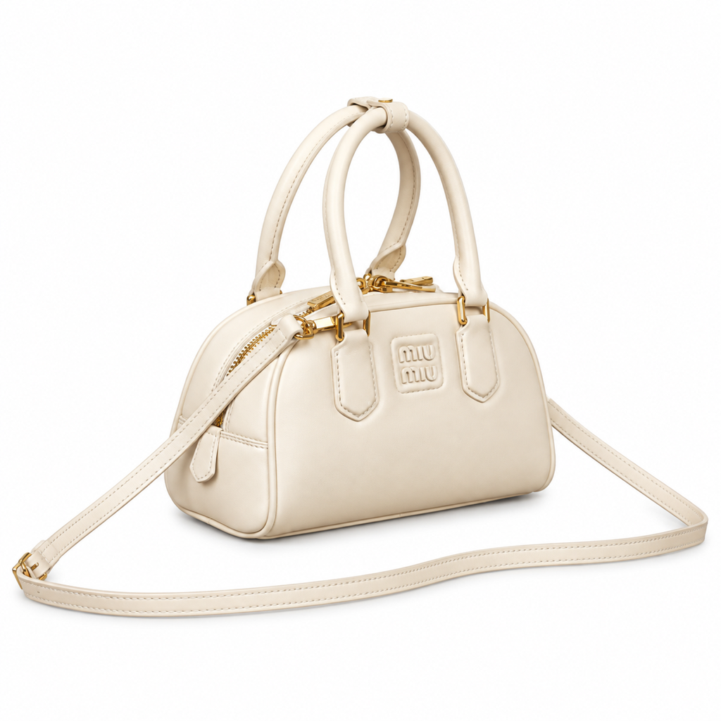 Miu Miu Matelassé Leather Retro Crossbody Bag