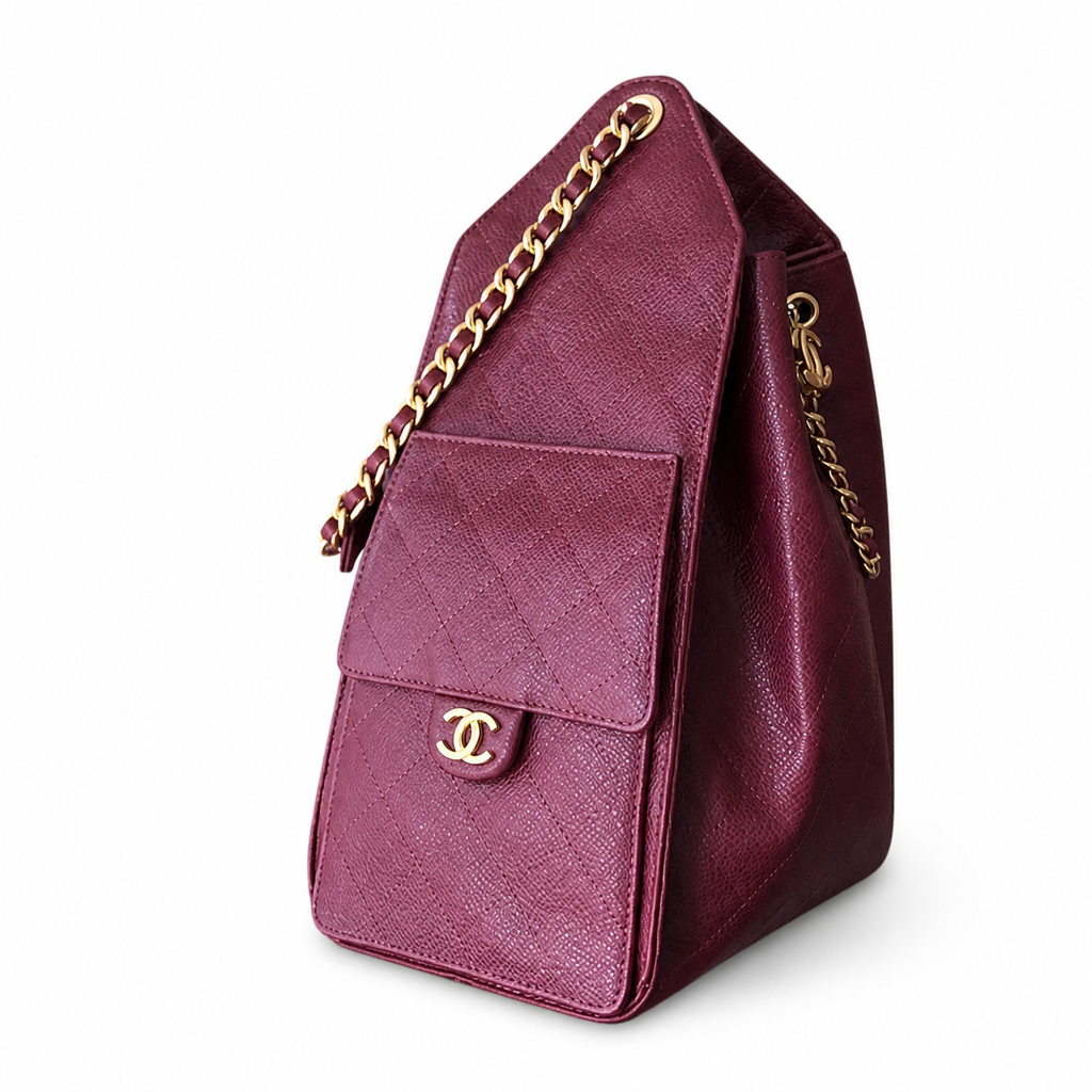 Chanel Diamond-Quilted Oversized Duffle Crossbody