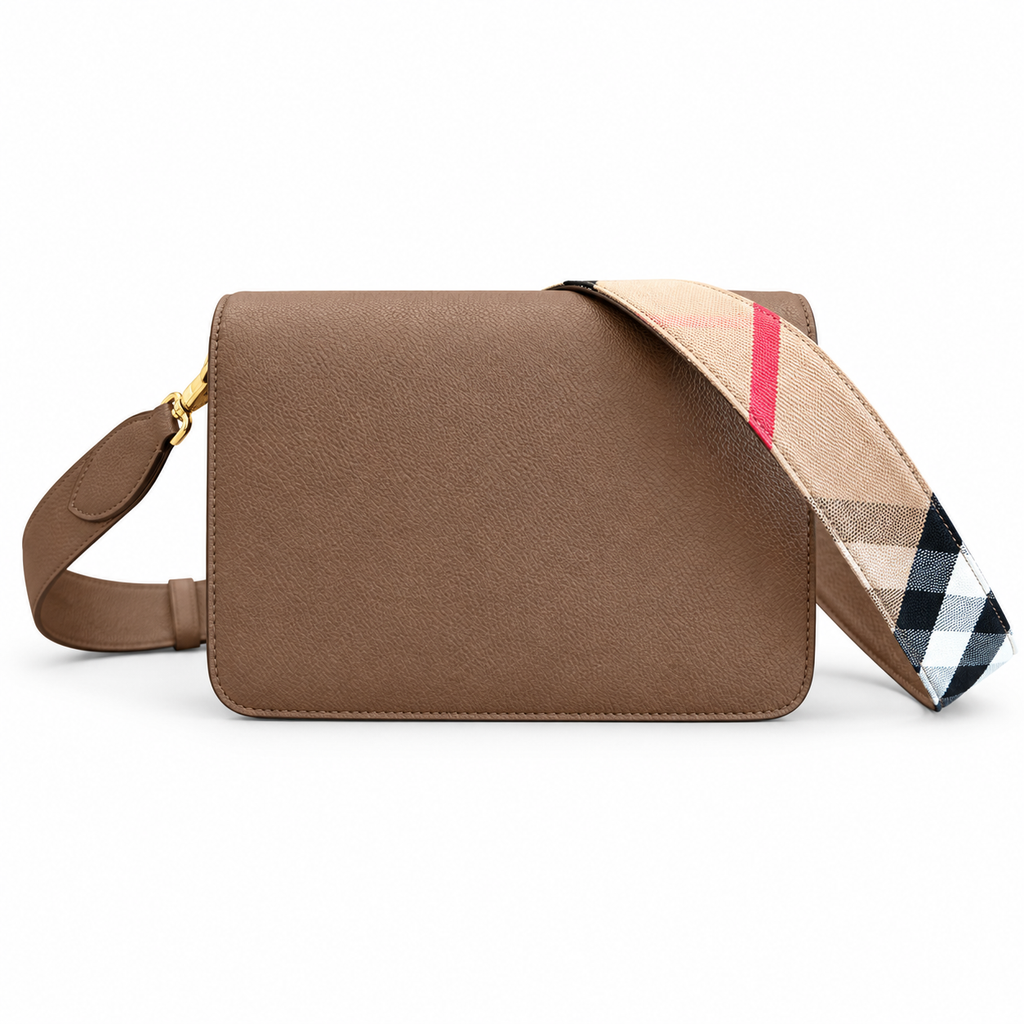 Burberry Heritage Stripe Tan Crossbody Bag