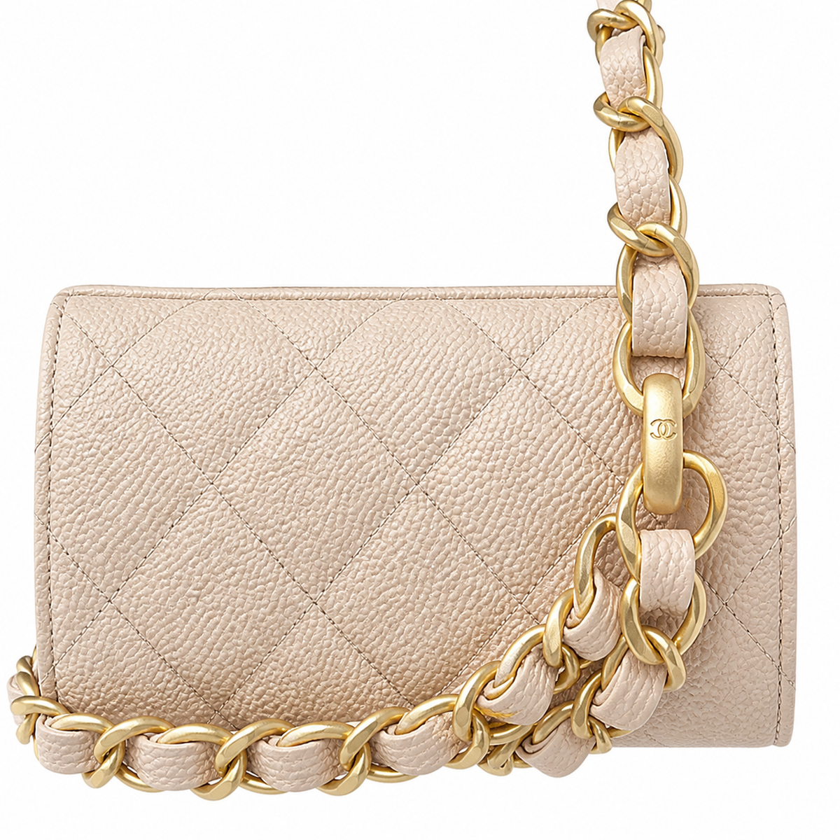 Chanel Mint Green Lambskin CC WOC | Gold Chain — 24cm