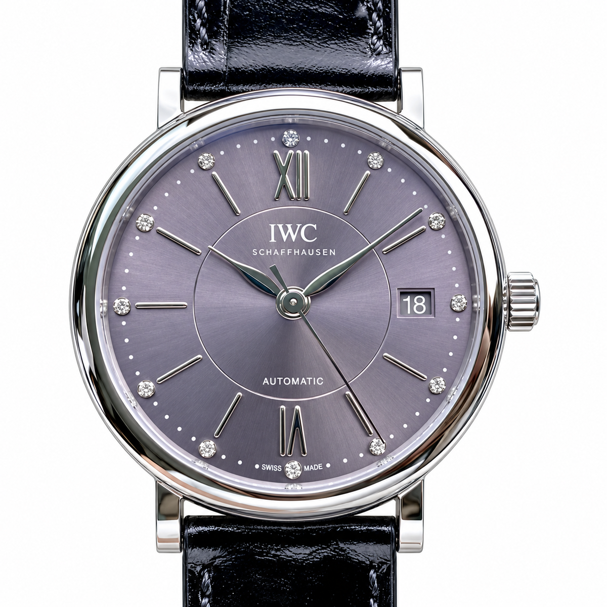 IWC Portofino 34mm Symphony Conductor Automatic Steel Watch