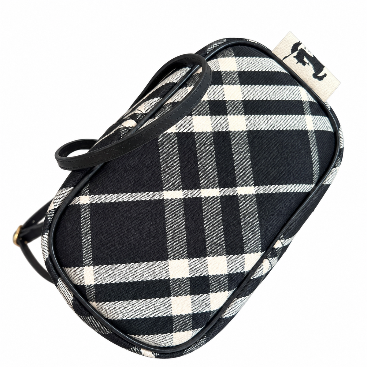 Burberry Heritage Check Drawstring Bucket Bag