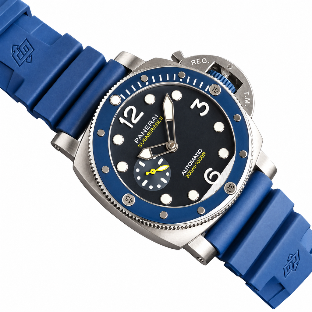 Panerai Luminor Due Automatic 42mm Men's Steel Watch Blue Dial