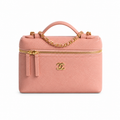 Chanel Vanity Case Pink Caviar Gold Hardware