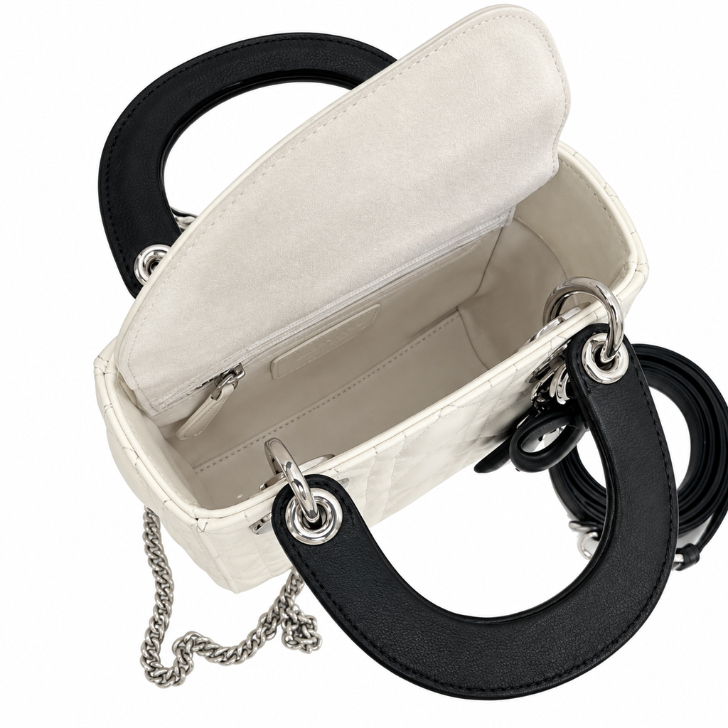 Dior Cannage Quilted Mini Flap Shoulder Bag 17cm