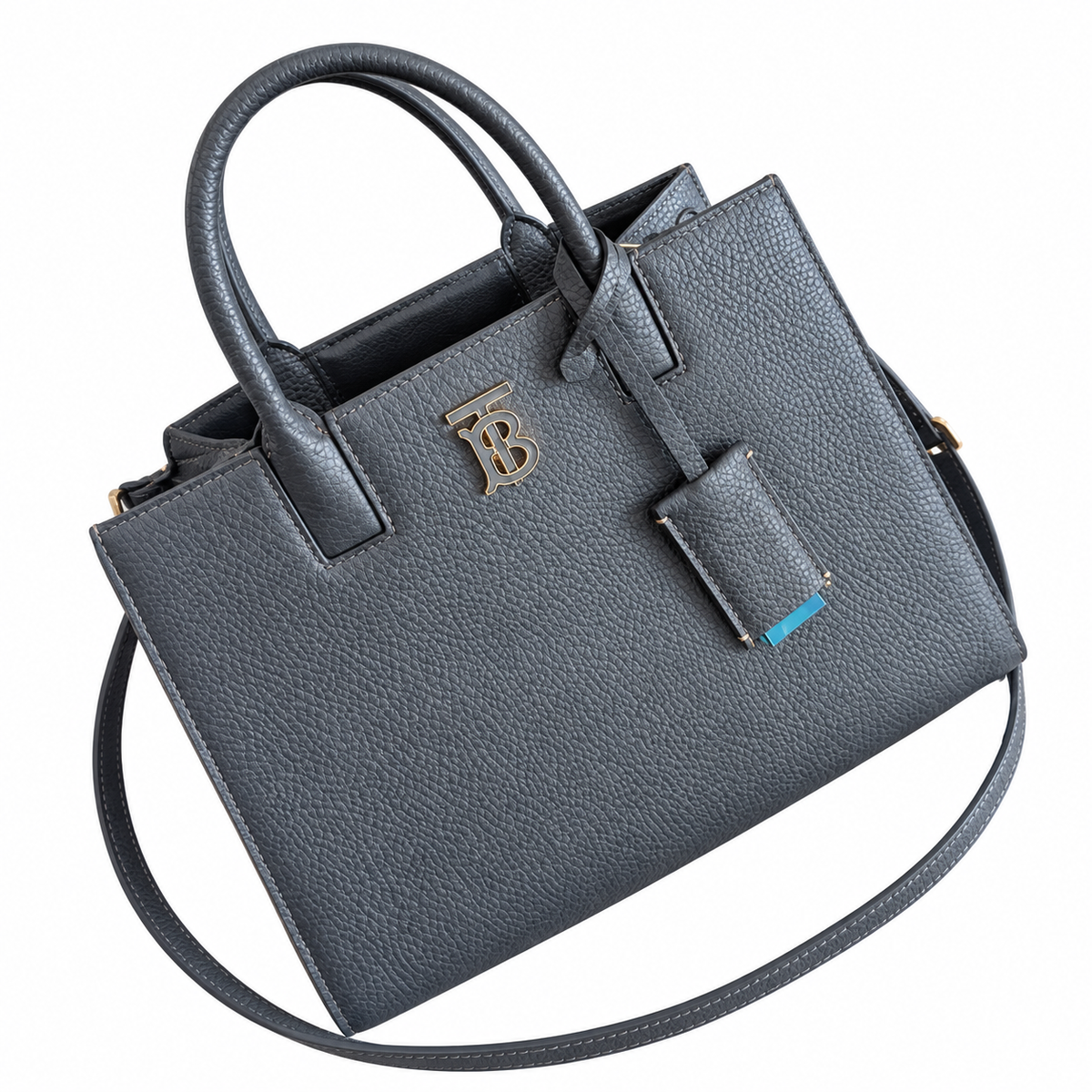 Burberry Slate TB Monogram Top Handle Bag