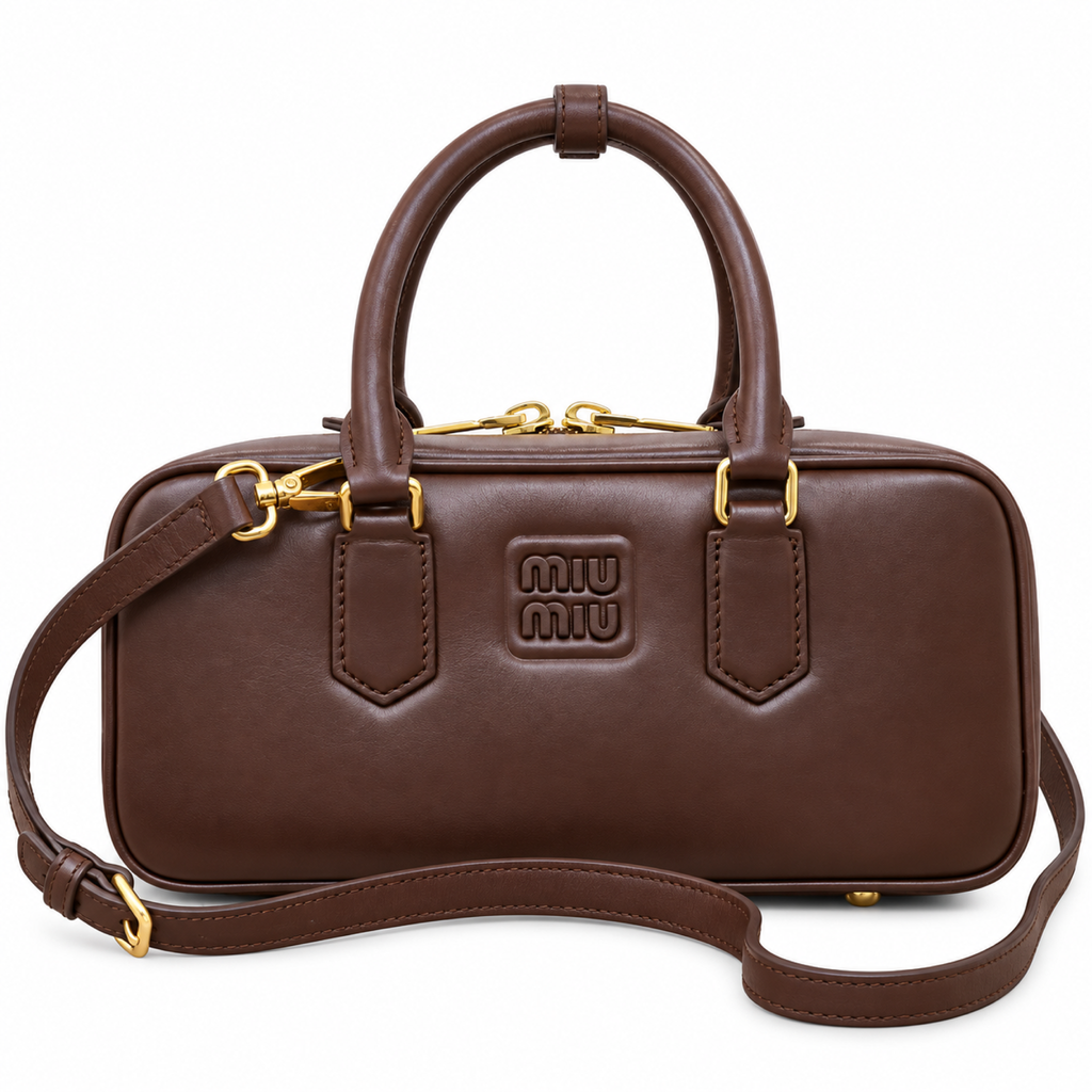 Miu Miu Convertible Leather Shoulder Bag 27×12×9 cm