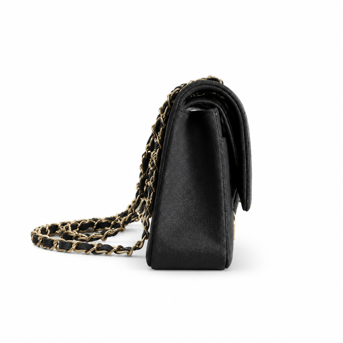 Chanel Dark Denim Classic Flap Iridescent Sequin Crystal Floral