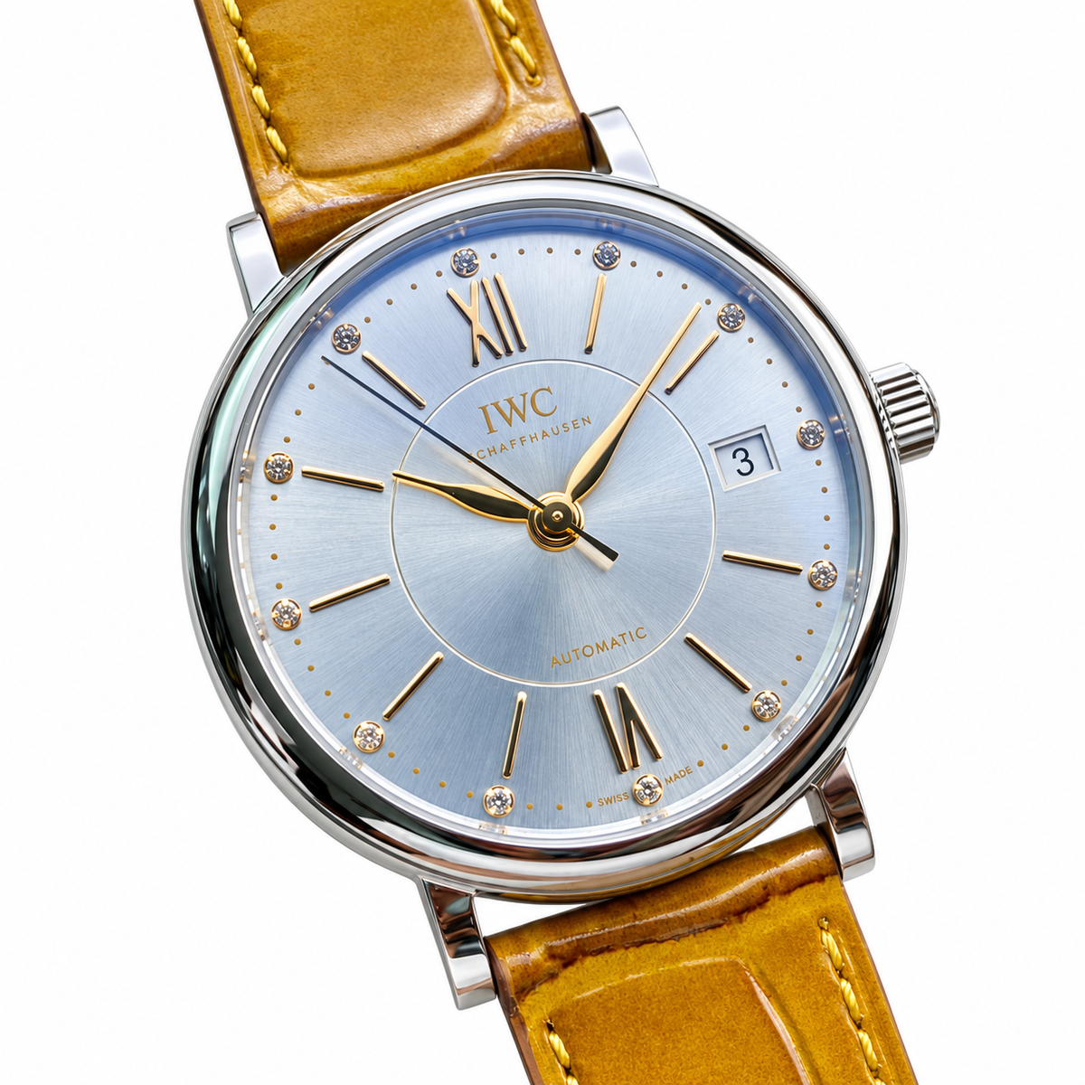 IWC Portofino 34mm Rare Books Curator Automatic Steel Watch