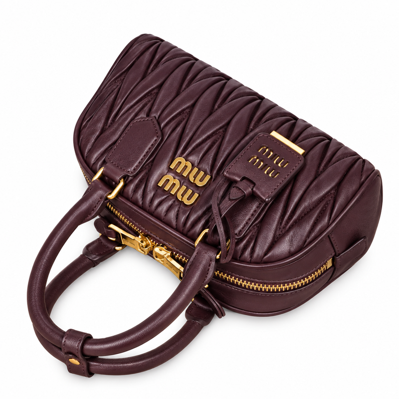 Miu Miu Noir Top-Handle Crossbody Mini Bag