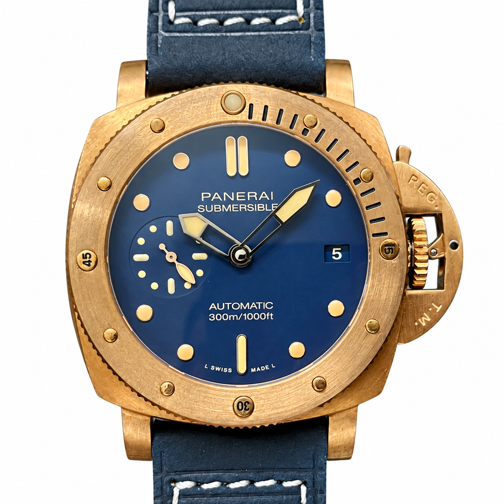 Panerai Luminor Due Automatic 44mm Men's Steel Watch Black Dial