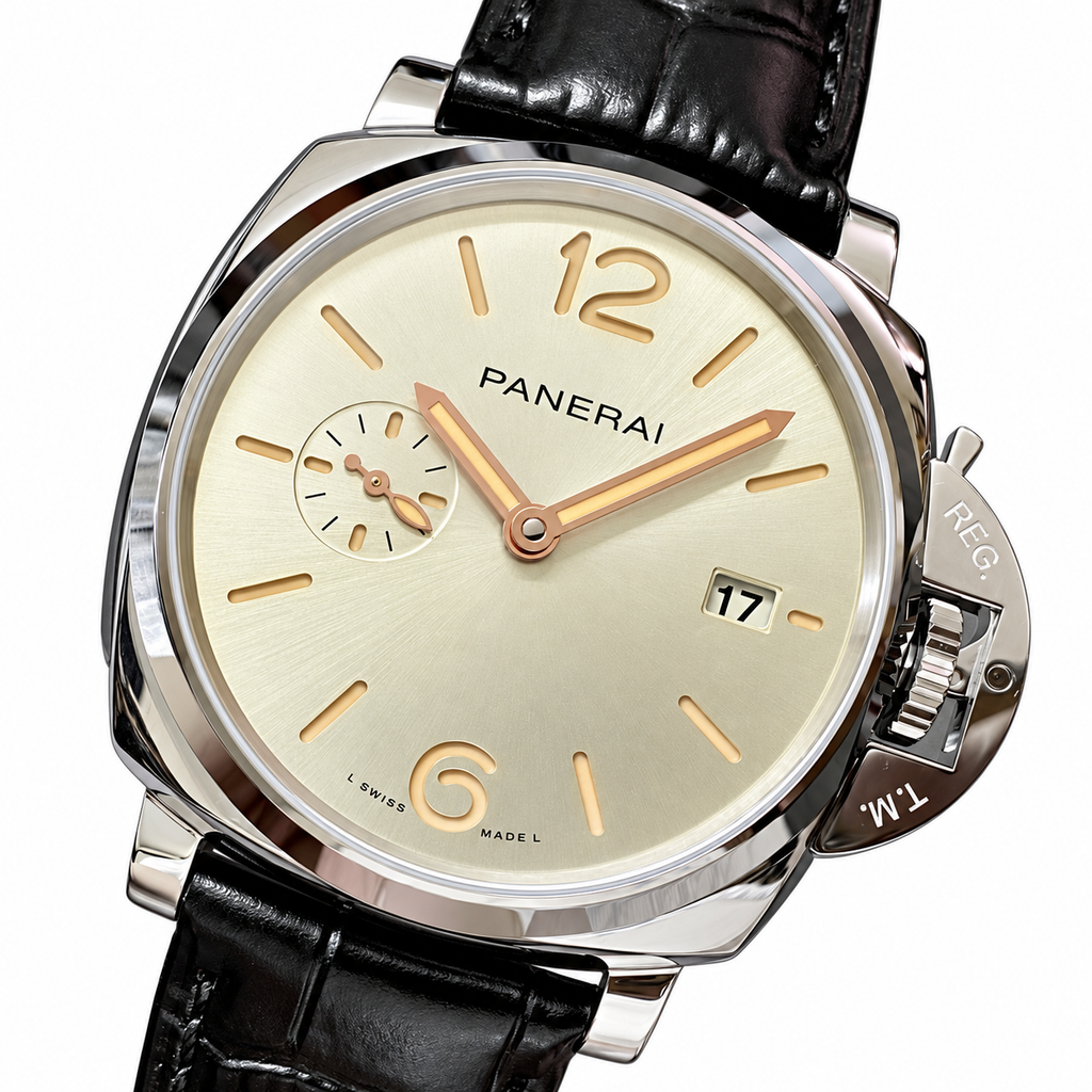 Panerai Luminor Due Automatic 40mm Men's Steel Watch Green Dial