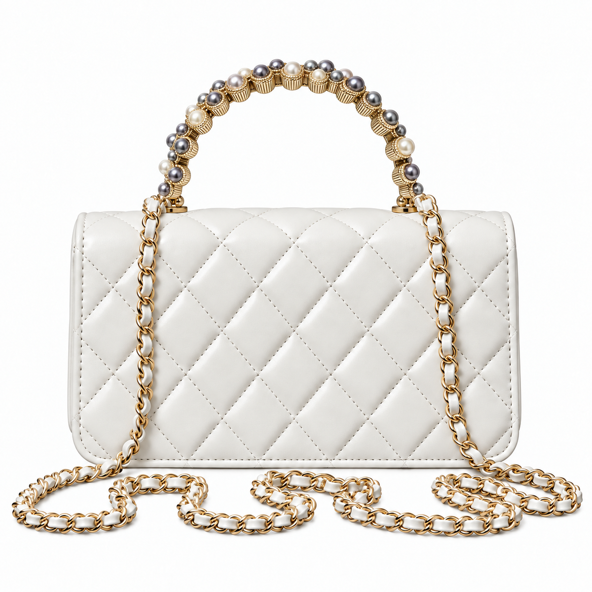 Chanel Quilted Leather Small Square Chain Crossbody