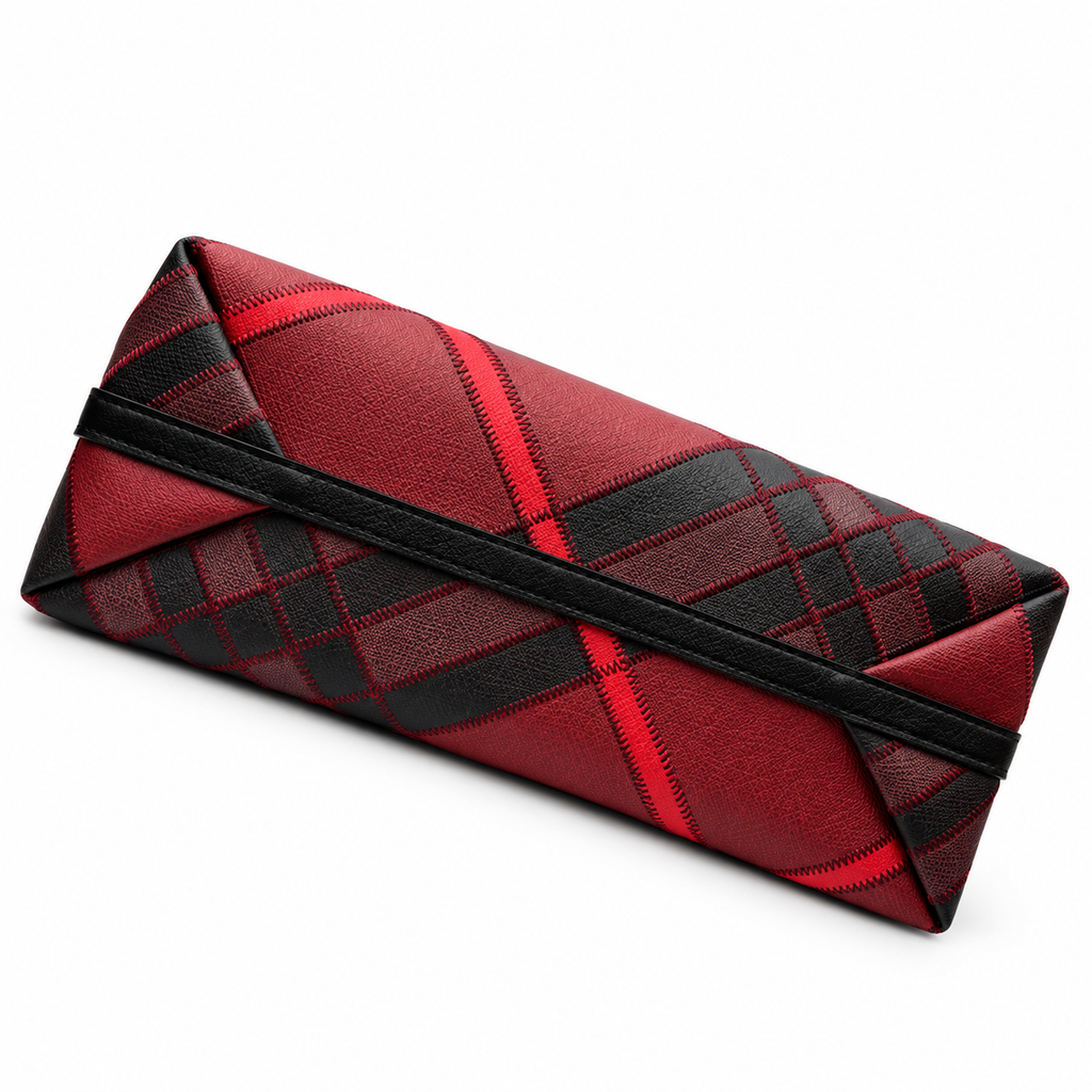 Burberry Crimson Check Equestrian Tote