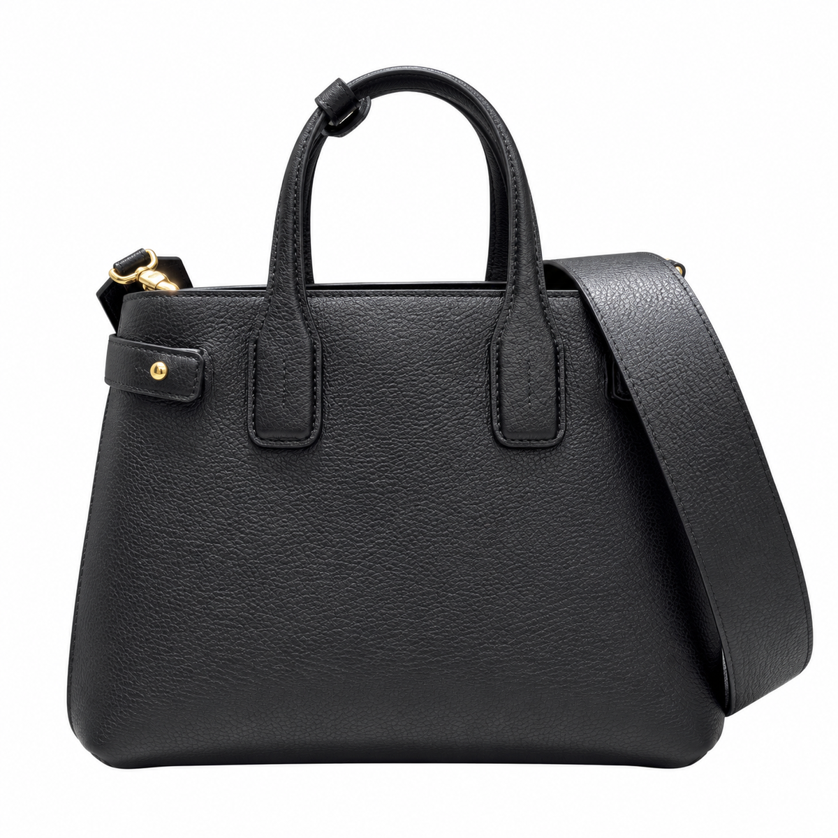 Burberry Noir Signature Top Handle Bag